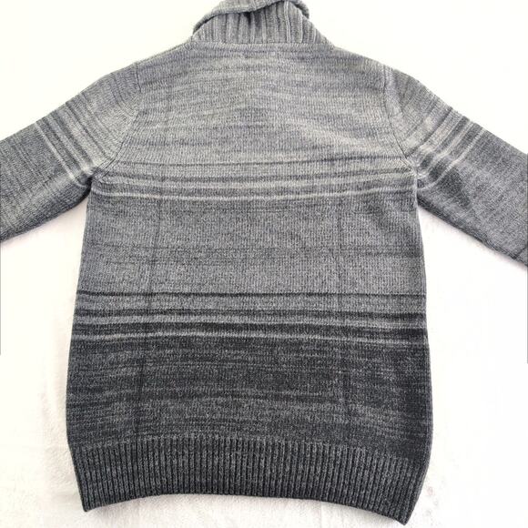 Trisline Shawl Collar Made In Italy WoolBlend Sweater Men's Medium Pullover Grey - Picture 7 of 8